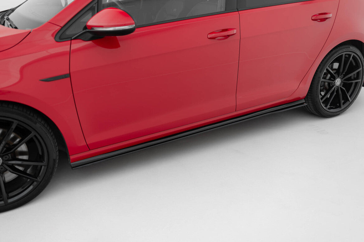 Street Pro Seitenschweller passend für VW Golf R / R-Line Mk7 FL schwarz matt