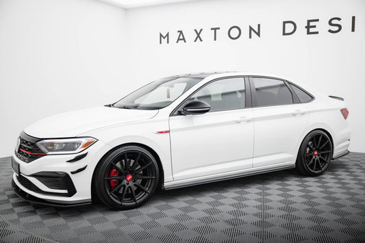 Street Pro Seitenschweller passend für VW Jetta GLI Mk7 schwarz matt