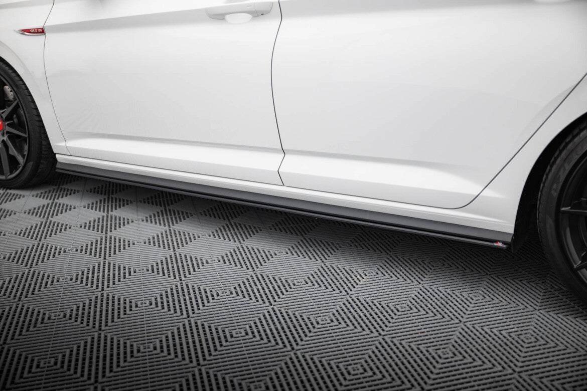 Street Pro Seitenschweller passend für VW Jetta GLI Mk7 schwarz matt