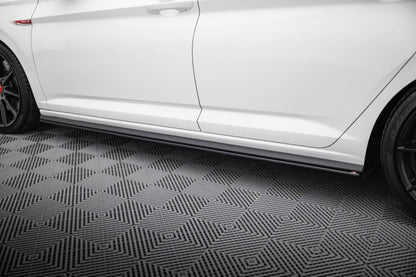 Street Pro Seitenschweller passend für VW Jetta GLI Mk7 schwarz matt