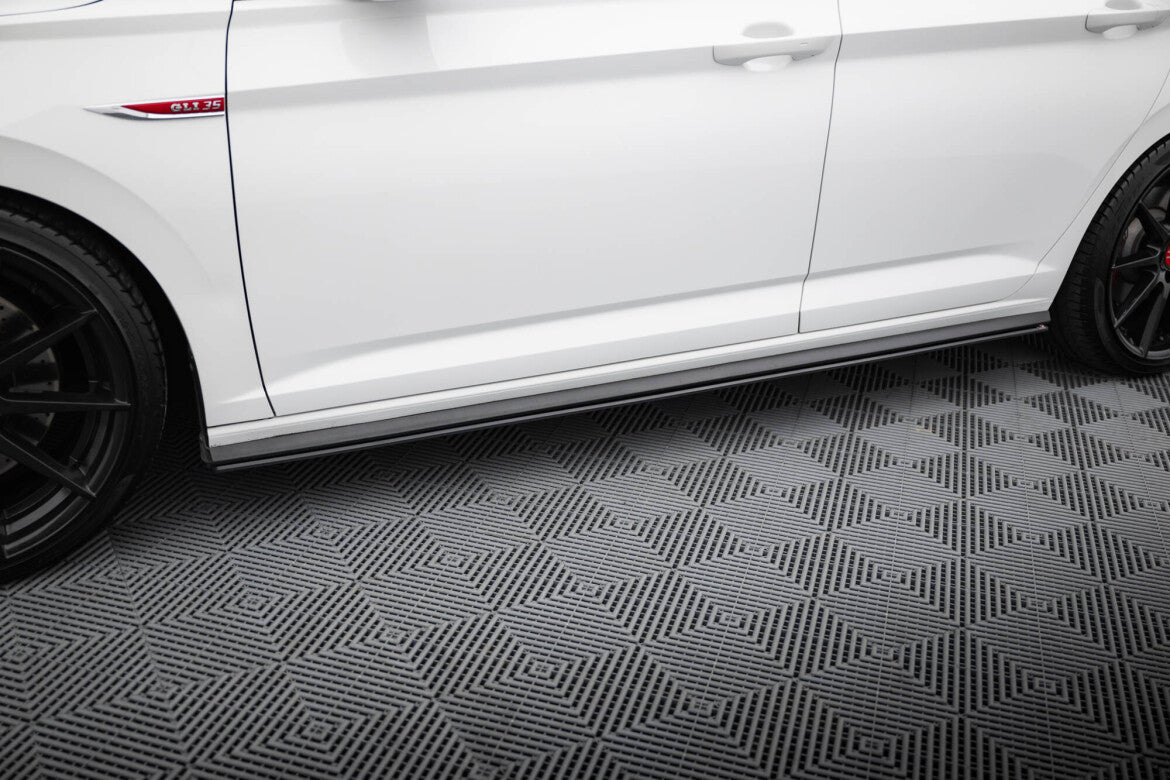 Street Pro Seitenschweller passend für VW Jetta GLI Mk7 schwarz matt