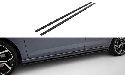 Street Pro Seitenschweller passend für VW Polo GTI Mk6 FL schwarz matt