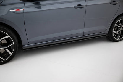 Street Pro Seitenschweller passend für VW Polo GTI Mk6 FL schwarz matt