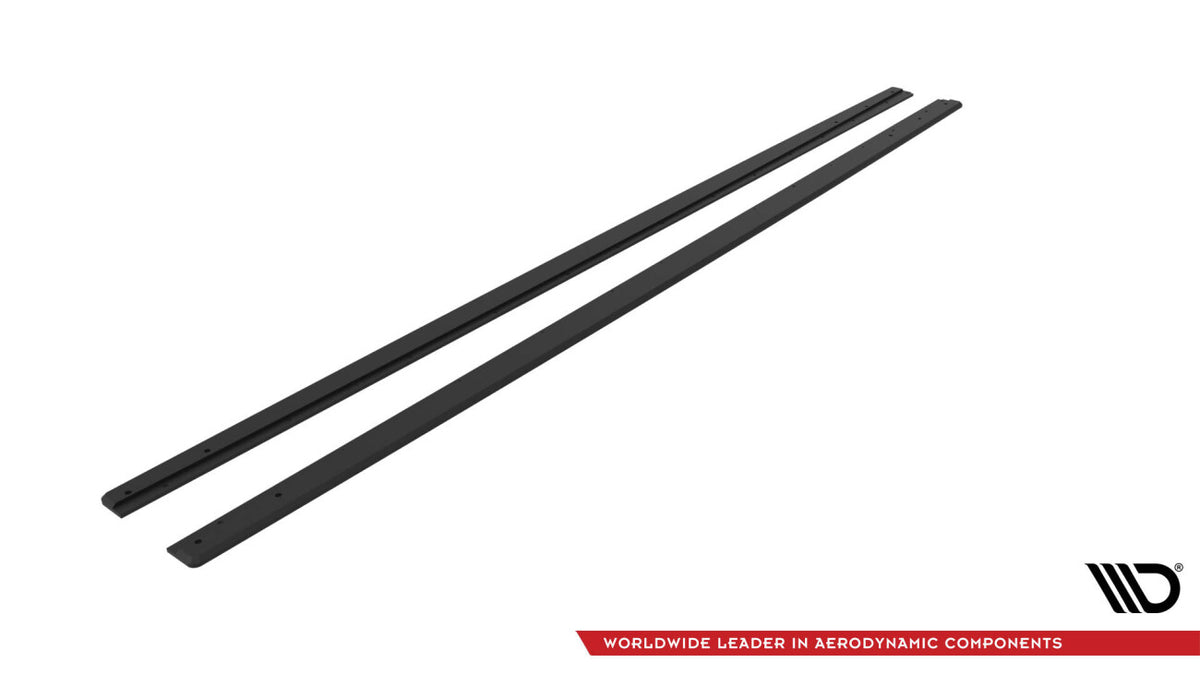 Street Pro Seitenschweller passend für VW Polo GTI Mk6 FL schwarz matt