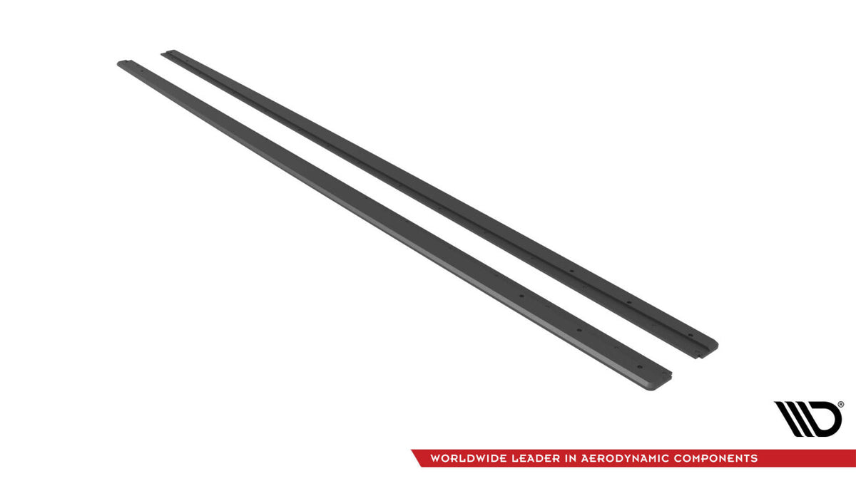 Street Pro Seitenschweller passend für VW Polo GTI Mk6 FL schwarz matt