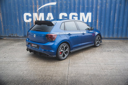 Street Pro Seitenschweller passend für VW Polo GTI Mk6 schwarz matt