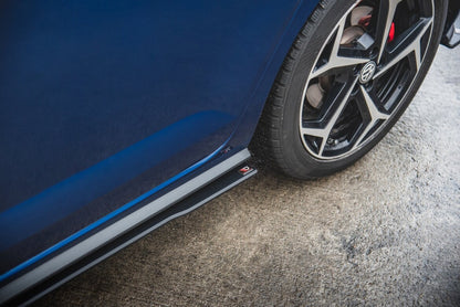 Street Pro Seitenschweller passend für VW Polo GTI Mk6 schwarz matt