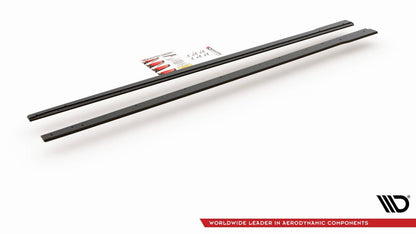 Street Pro Seitenschweller passend für VW Polo GTI Mk6 schwarz matt