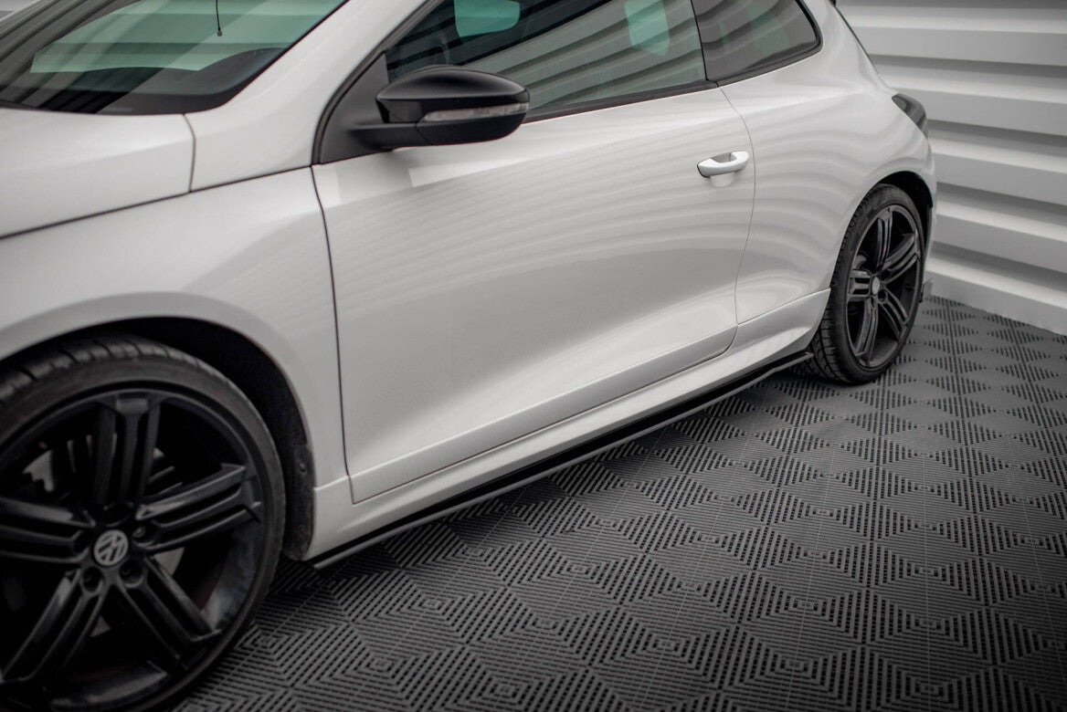 Street Pro Seitenschweller passend für VW Scirocco R Mk3 schwarz matt
