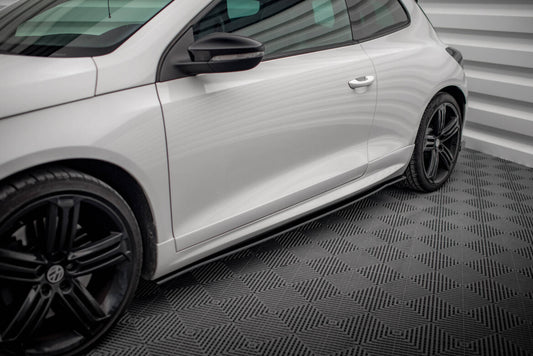 Street Pro Seitenschweller passend für VW Scirocco R Mk3 schwarz matt