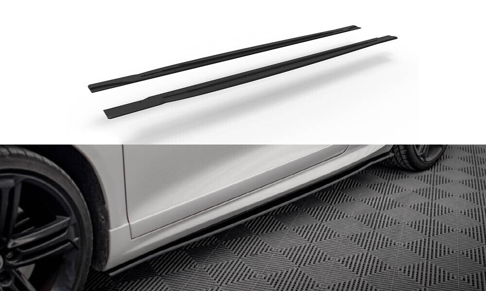 Street Pro Seitenschweller passend für VW Scirocco R Mk3 schwarz matt