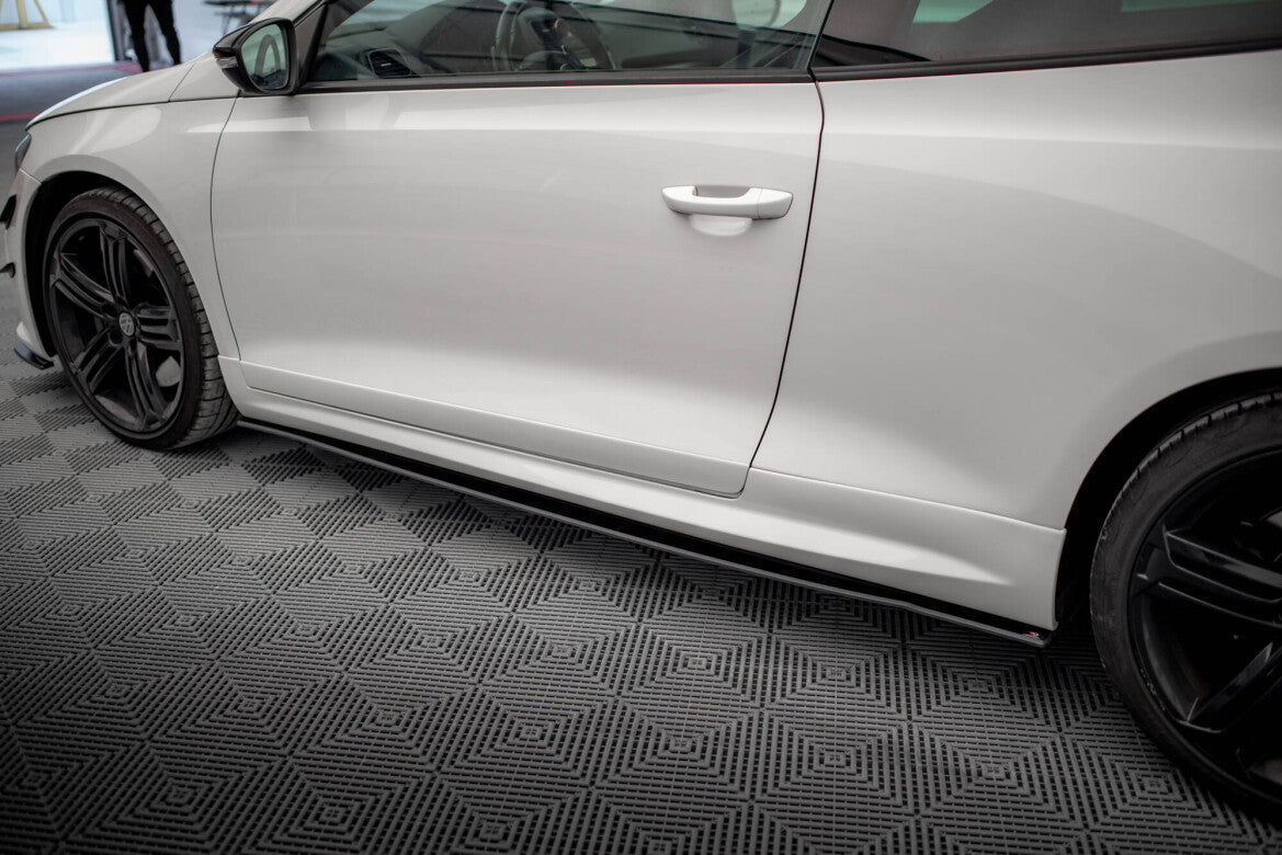 Street Pro Seitenschweller passend für VW Scirocco R Mk3 schwarz matt