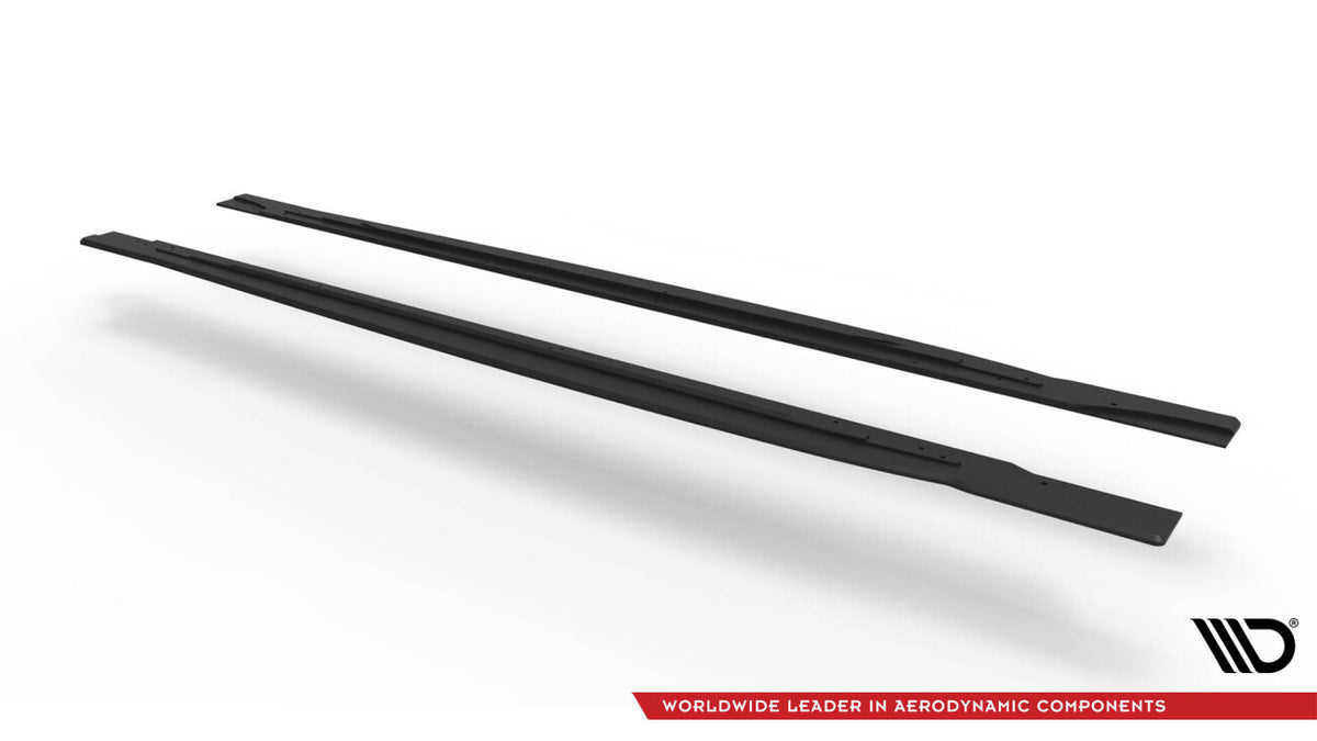Street Pro Seitenschweller passend für VW Scirocco R Mk3 schwarz matt