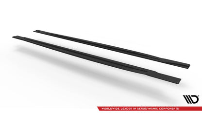 Street Pro Seitenschweller passend für VW Scirocco R Mk3 schwarz matt