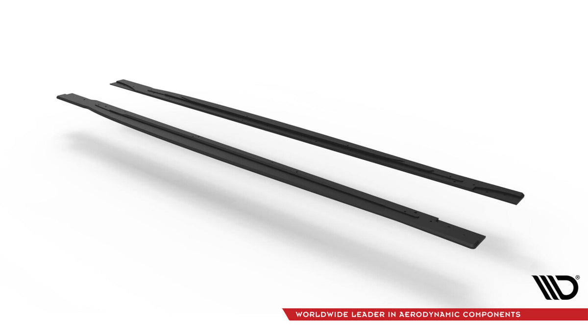 Street Pro Seitenschweller passend für VW Scirocco R Mk3 schwarz matt