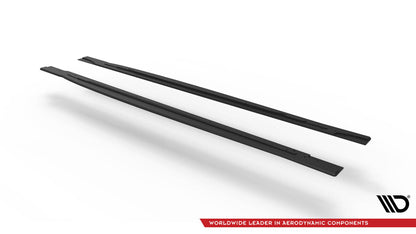 Street Pro Seitenschweller passend für VW Scirocco R Mk3 schwarz matt