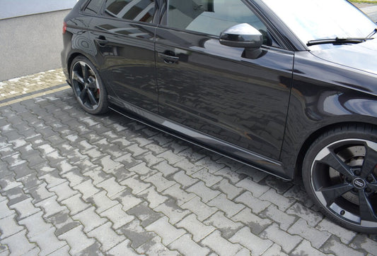 Street Pro Seitenschweller V.1 passend für Audi RS3 8V FL Sportback schwarz matt