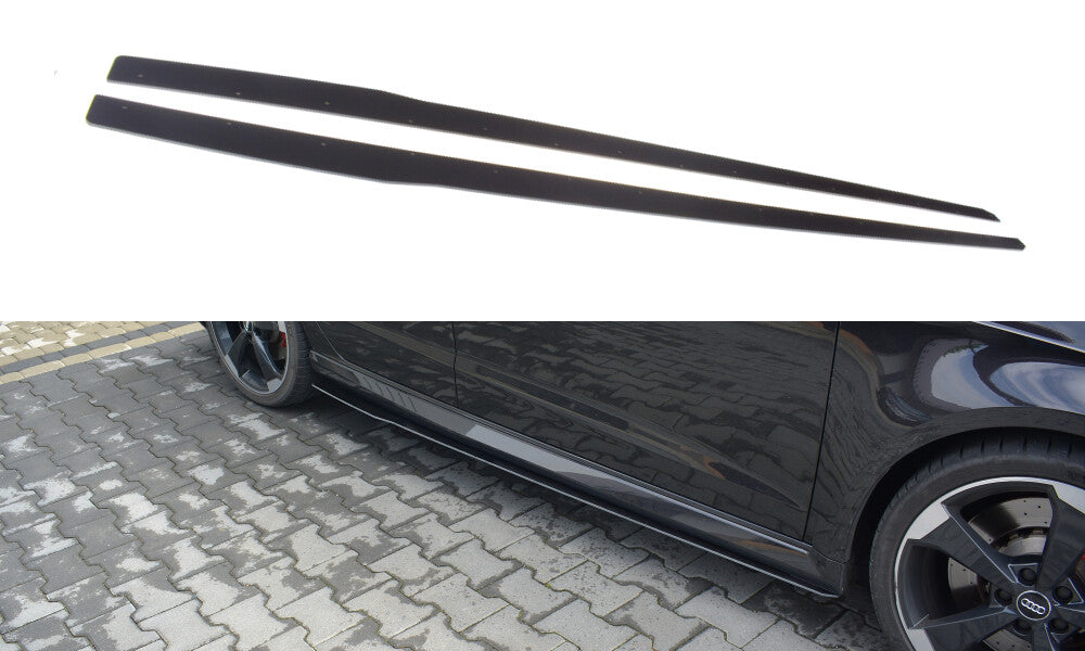 Street Pro Seitenschweller V.1 passend für Audi RS3 8V FL Sportback schwarz matt