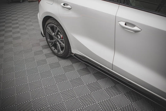 Street Pro Seitenschweller V.1 passend für Audi S3 / A3 S-Line 8Y / 8Y FL schwarz matt