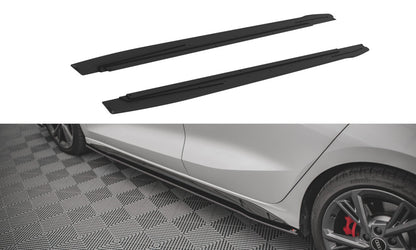 Street Pro Seitenschweller V.1 passend für Audi S3 / A3 S-Line 8Y / 8Y FL schwarz matt