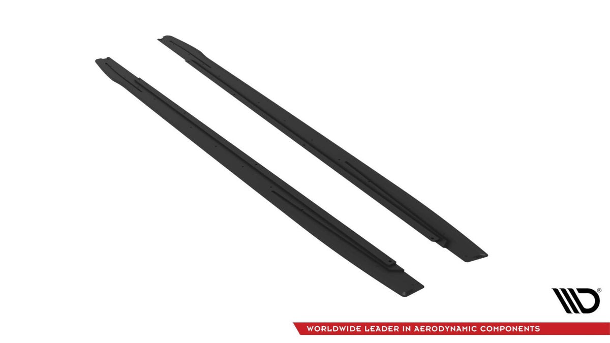 Street Pro Seitenschweller V.1 passend für Audi S3 / A3 S-Line 8Y / 8Y FL schwarz matt