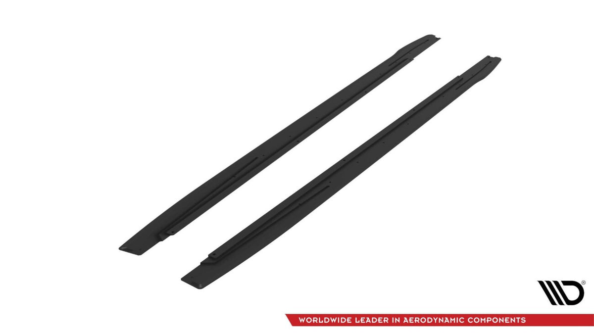 Street Pro Seitenschweller V.1 passend für Audi S3 / A3 S-Line 8Y / 8Y FL schwarz matt