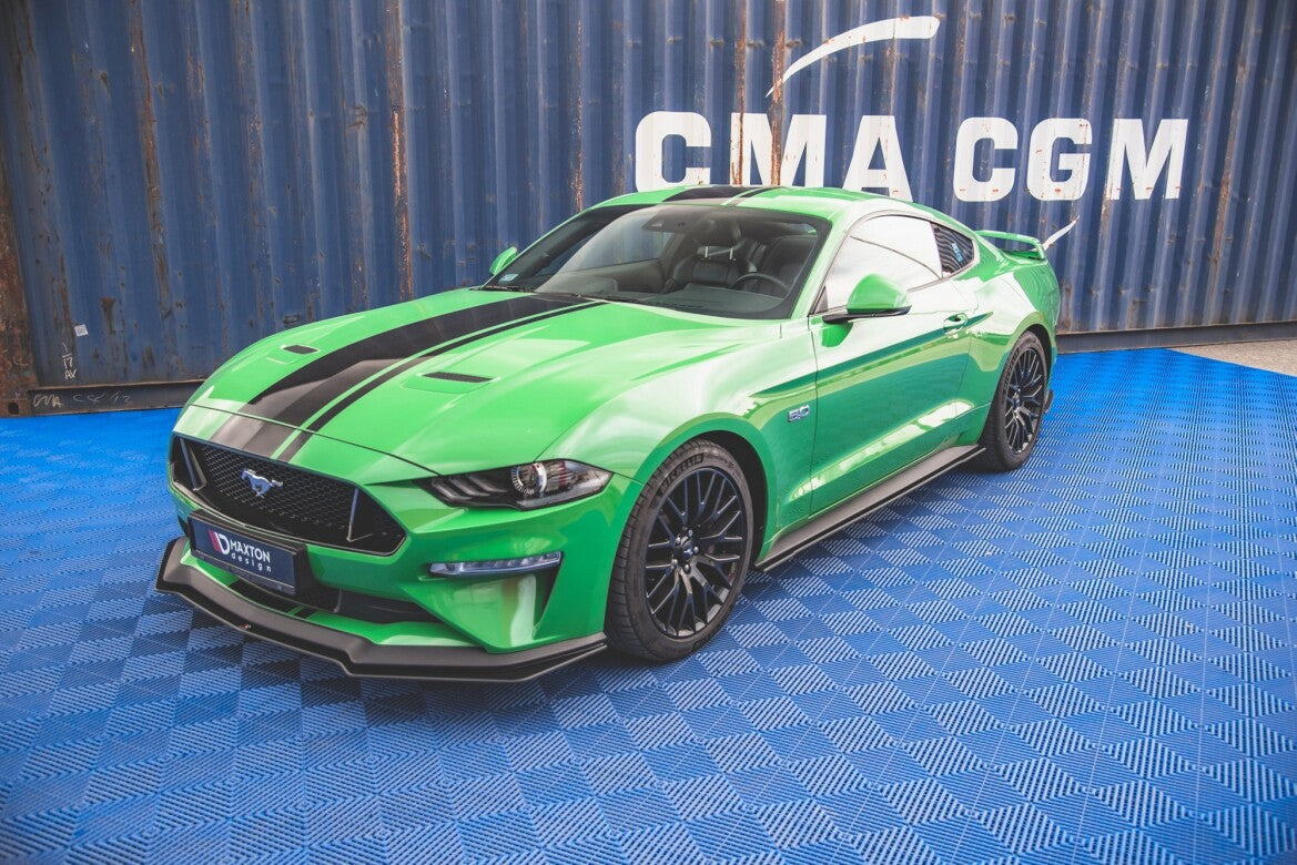 Street Pro Seitenschweller V.1 passend für Ford Mustang GT Mk6 FL schwarz matt
