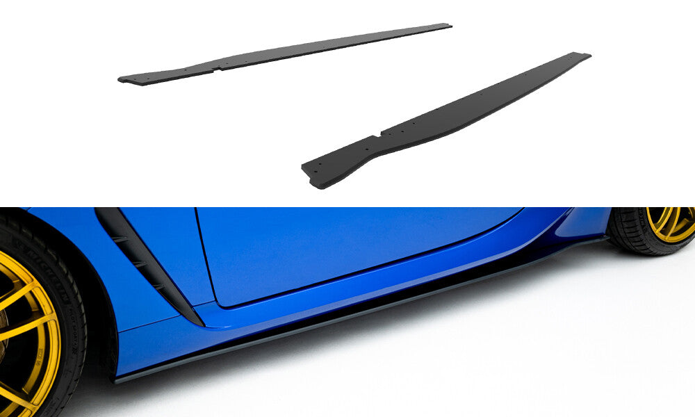 Street Pro Seitenschweller V.1 passend für Subaru BRZ Mk2 schwarz matt
