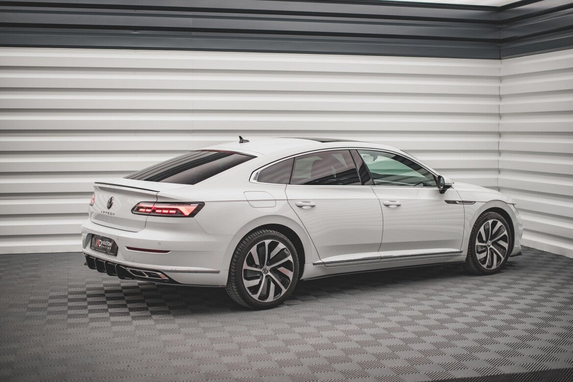 Street Pro Seitenschweller V.1 passend für VW Arteon R/ R-Line Limousine / Shooting Brake Mk1 FL schwarz matt