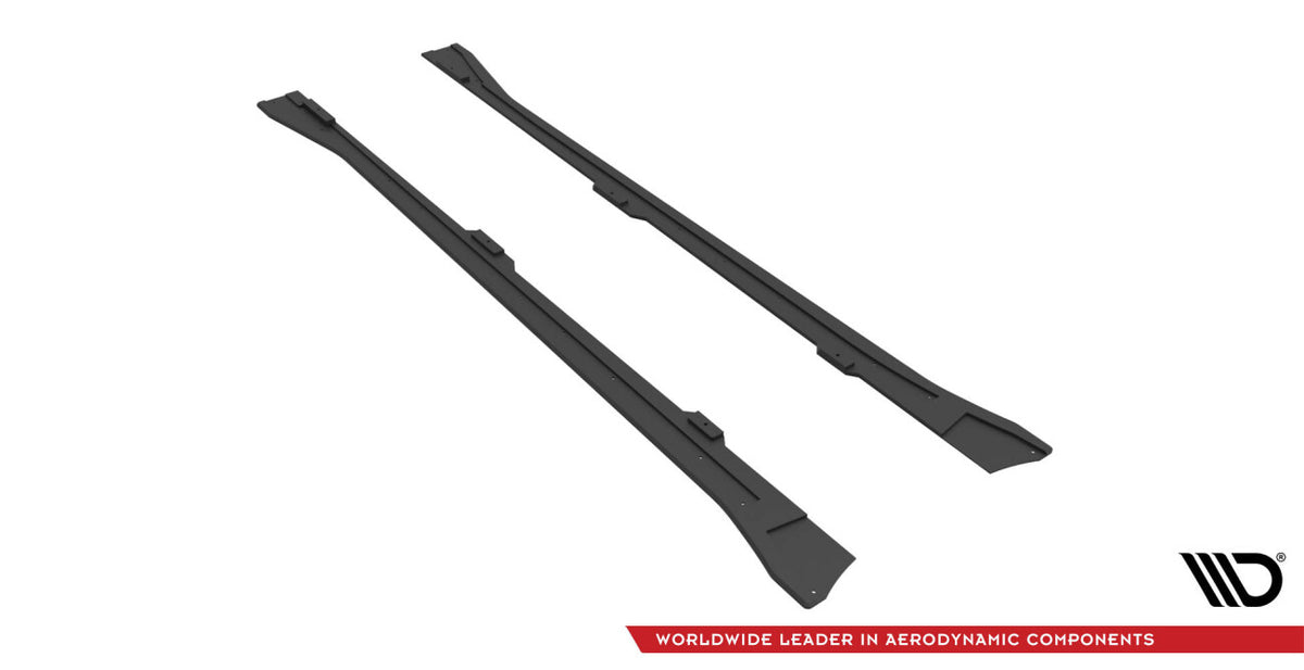 Street Pro Seitenschweller V.1 passend für VW Arteon R/ R-Line Limousine / Shooting Brake Mk1 FL schwarz matt