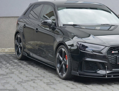 Street Pro Seitenschweller V.2 passend für Audi RS3 Sportback 8V FL schwarz matt