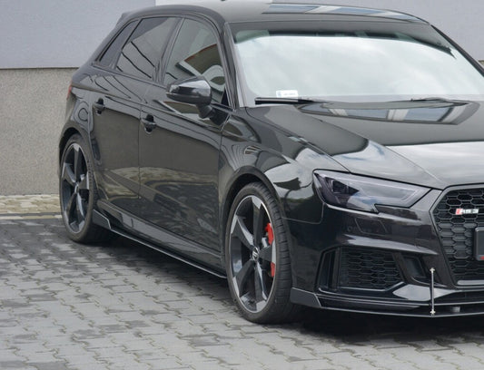 Street Pro Seitenschweller V.2 passend für Audi RS3 Sportback 8V FL schwarz matt