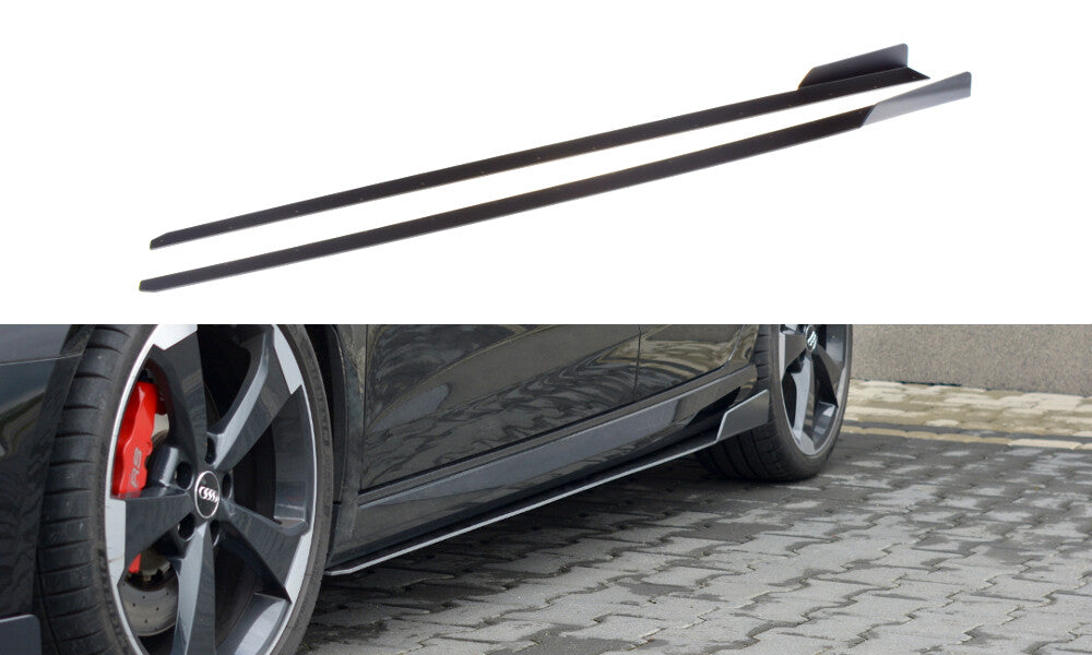 Street Pro Seitenschweller V.2 passend für Audi RS3 Sportback 8V FL schwarz matt