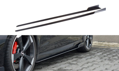 Street Pro Seitenschweller V.2 passend für Audi RS3 Sportback 8V FL schwarz matt
