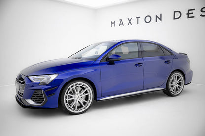 Street Pro Seitenschweller V.2 passend für Audi S3 / A3 S-Line Sportback / Limo 8Y / 8Y FL schwarz matt