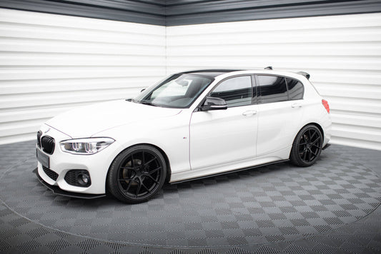 Street Pro Seitenschweller V.2 passend für BMW 1er F20 M135i / M140i / M-Paket schwarz matt