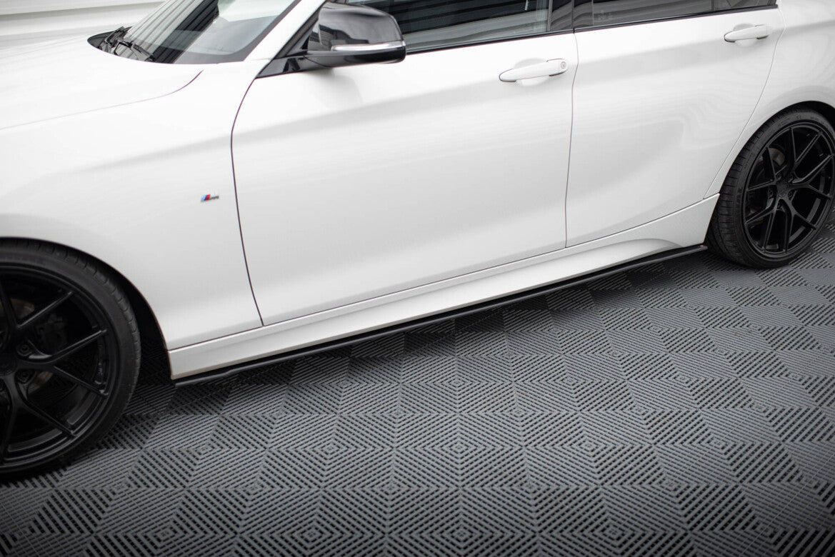 Street Pro Seitenschweller V.2 passend für BMW 1er F20 M135i / M140i / M-Paket schwarz matt