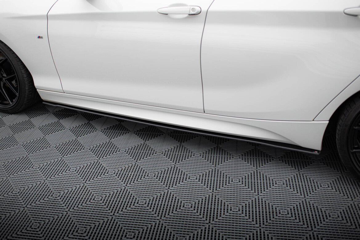 Street Pro Seitenschweller V.2 passend für BMW 1er F20 M135i / M140i / M-Paket schwarz matt
