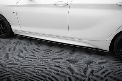 Street Pro Seitenschweller V.2 passend für BMW 1er F20 M135i / M140i / M-Paket schwarz matt