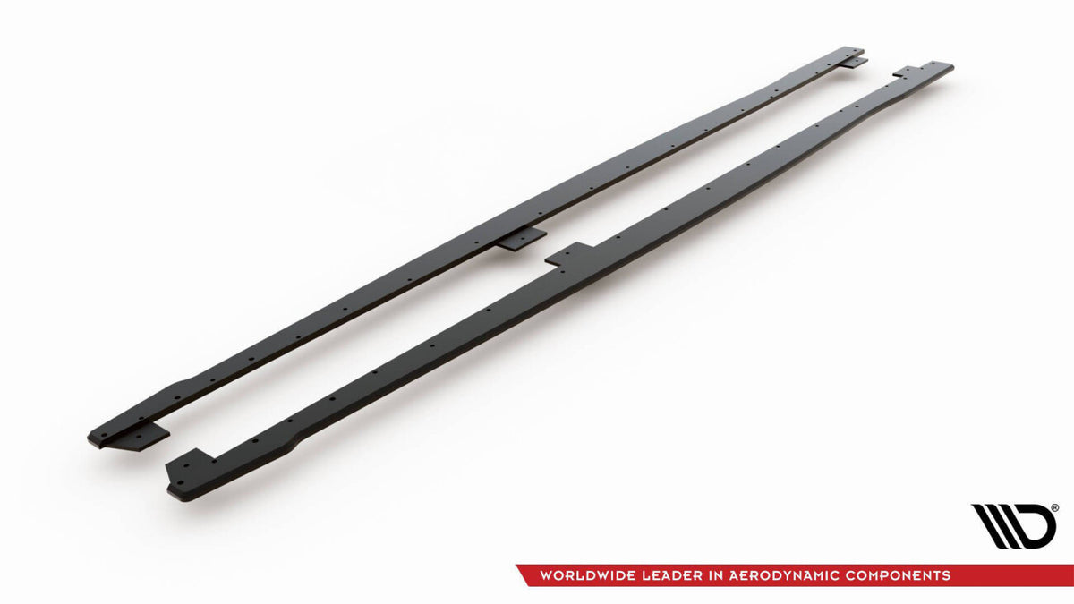 Street Pro Seitenschweller V.2 passend für BMW 1er F20 M135i / M140i / M-Paket schwarz matt