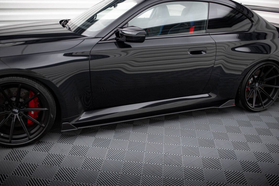 Street Pro Seitenschweller V.2 passend für BMW M2 G87 schwarz matt