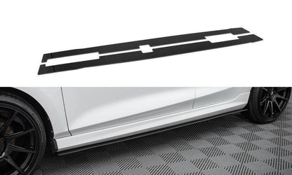 Street Pro Seitenschweller V.2 passend für Ford Fiesta Mk8 ST / ST-Line schwarz Hochglanz
