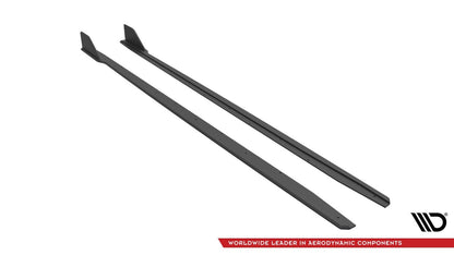 Street Pro Seitenschweller V.2 passend für Ford Mustang GT Mk6 FL schwarz matt