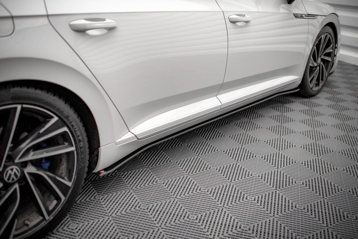 Street Pro Seitenschweller V.2 passend für VW Arteon R / R-Line Limousine / Shooting Brake Mk1 FL schwarz matt