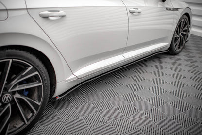 Street Pro Seitenschweller V.2 passend für VW Arteon R / R-Line Limousine / Shooting Brake Mk1 FL schwarz matt