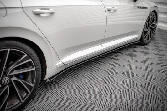 Street Pro Seitenschweller V.2 passend für VW Arteon R / R-Line Limousine / Shooting Brake Mk1 FL schwarz matt