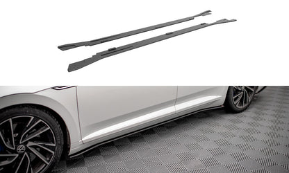 Street Pro Seitenschweller V.2 passend für VW Arteon R / R-Line Limousine / Shooting Brake Mk1 FL schwarz matt