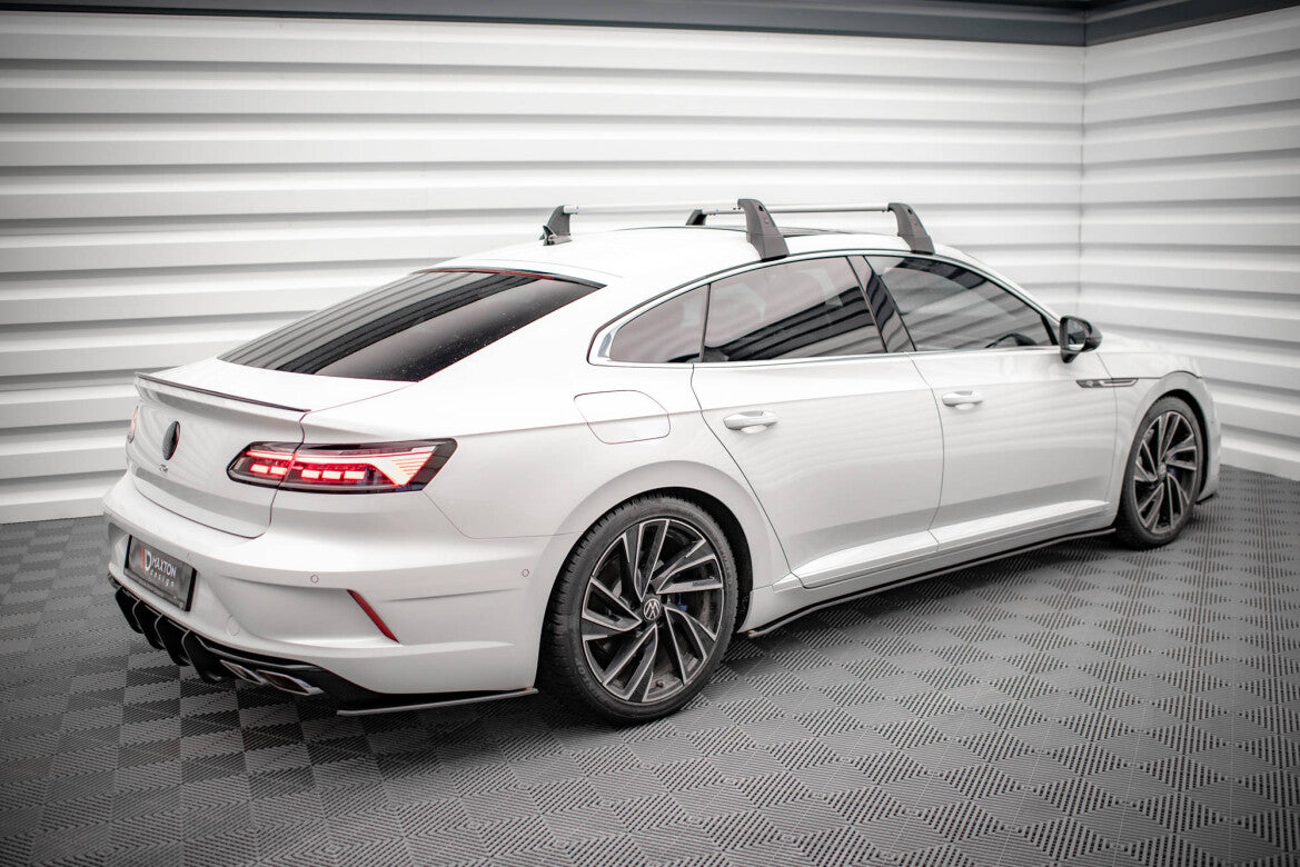 Street Pro Seitenschweller V.2 passend für VW Arteon R / R-Line Limousine / Shooting Brake Mk1 FL schwarz matt