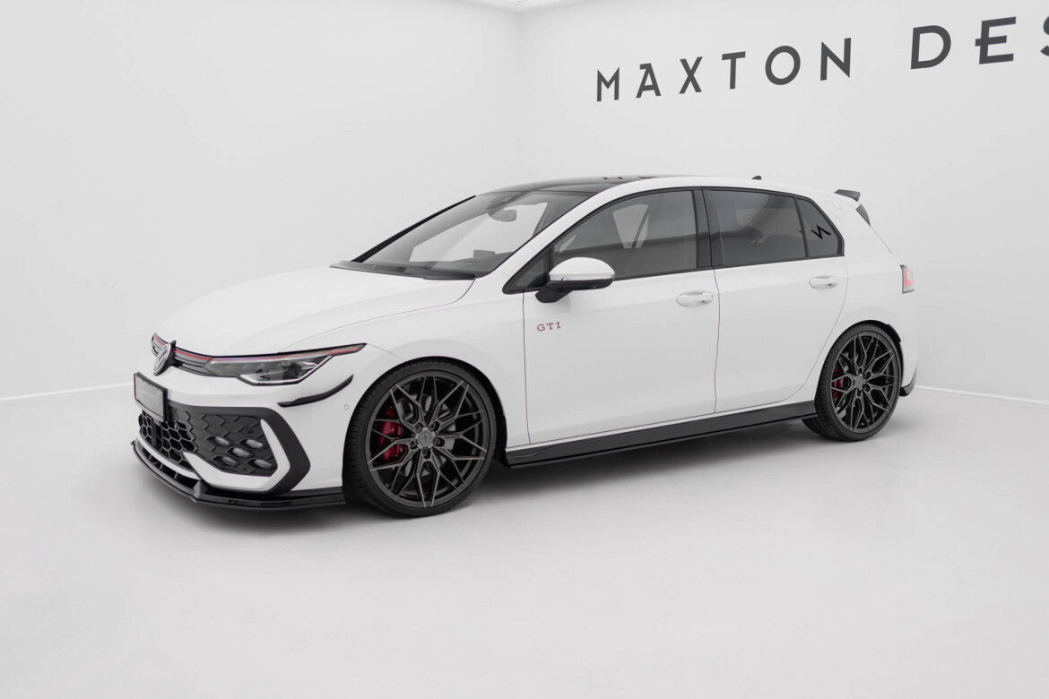 Street Pro Seitenschweller V.2 passend für VW Golf GTI / GTE / GTI Clubsport / R-Line Mk8 schwarz matt