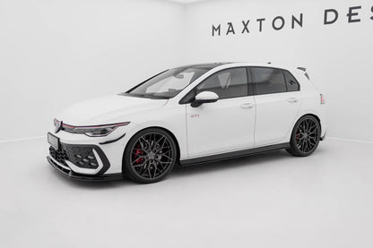 Street Pro Seitenschweller V.2 passend für VW Golf GTI / GTE / GTI Clubsport / R-Line Mk8 schwarz matt